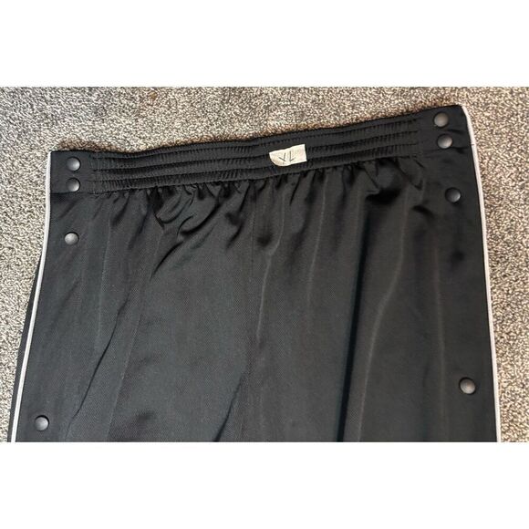 VTG Nike Pants Adult XL Snap Button Break Away Black Warm Up 90s Center Swoosh - Picture 5 of 9